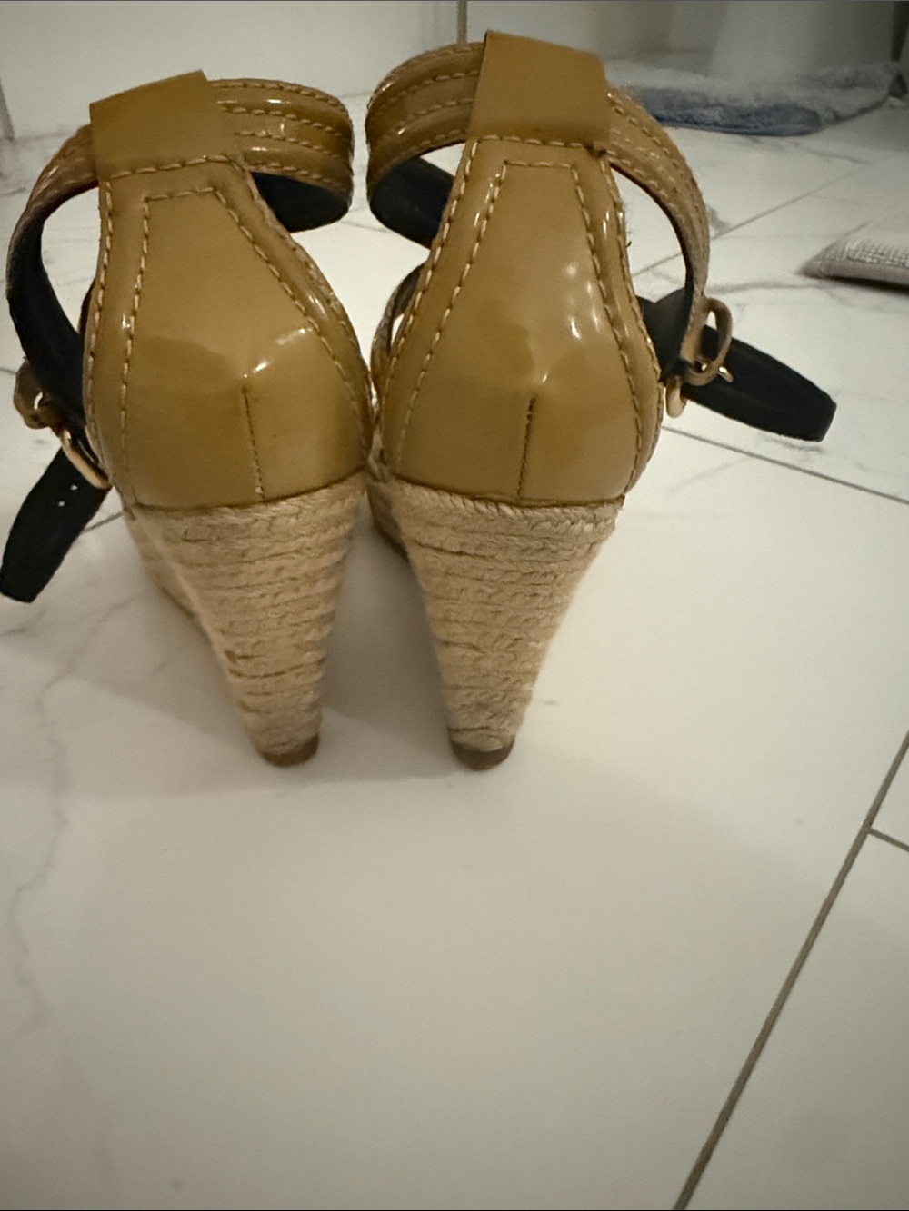 Burberry Rope Raffia wedges - Picture 3 of 5